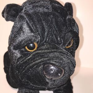 Plush Toy Factory Black Bull Mastiff/Pug Puppy Very Soft And Clean